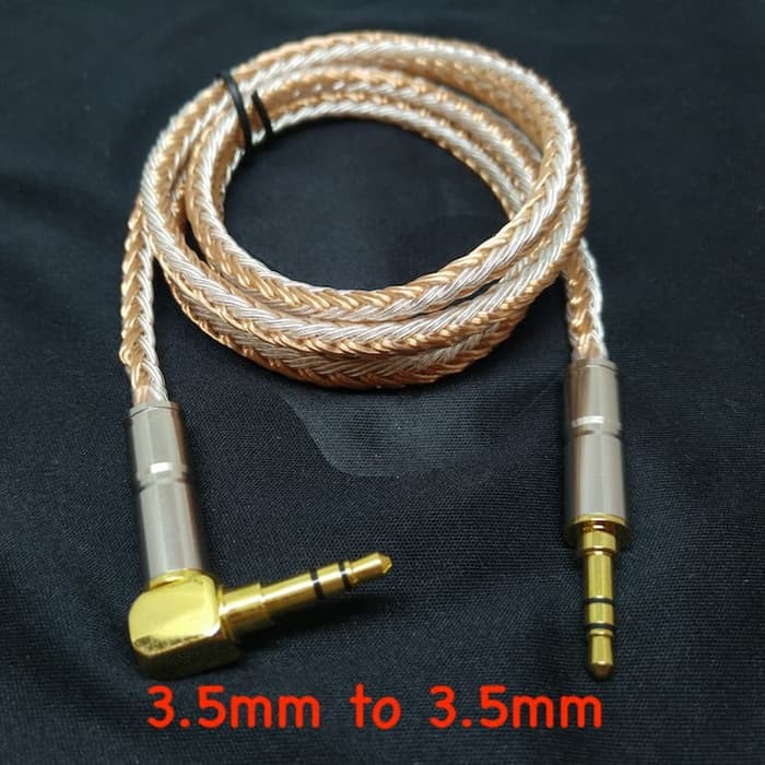 Aux Headphone Cable 16 Braid 3.5mm 2.5mm 4.4mm Balanced Jack M2M