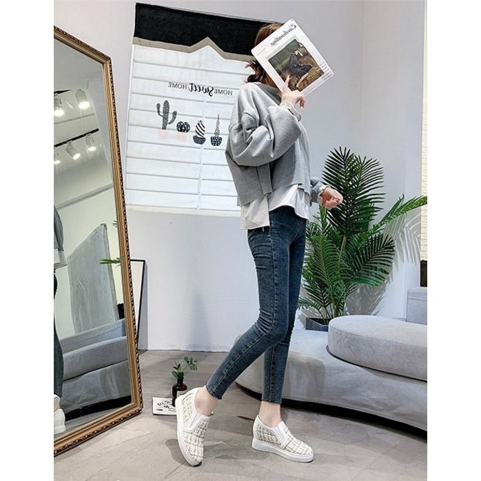 AVANCEID 1863 Sepatu Sneakers Boots Wanita Canvas Kerja Sekolah Hitam Import