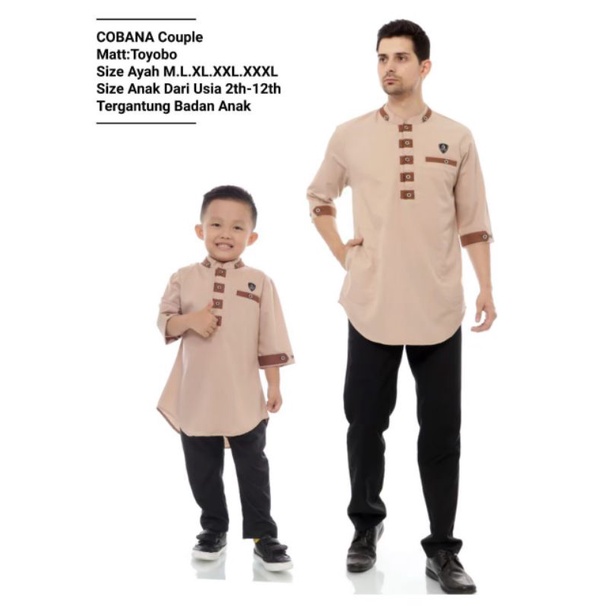 Cobana Store - Baju Koko Couple Ayah Dan Anak/Kurta Couple/Koko Couple Cobana Original