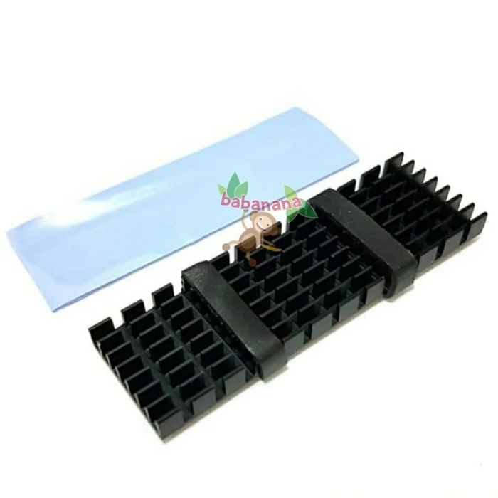 M.2 NVME M.2 SATA COOLING HEAT SINK HEAT SPREADER 2280 SSD Heatsink solid state Cooler Heat Thermal Black Wafer Tebal