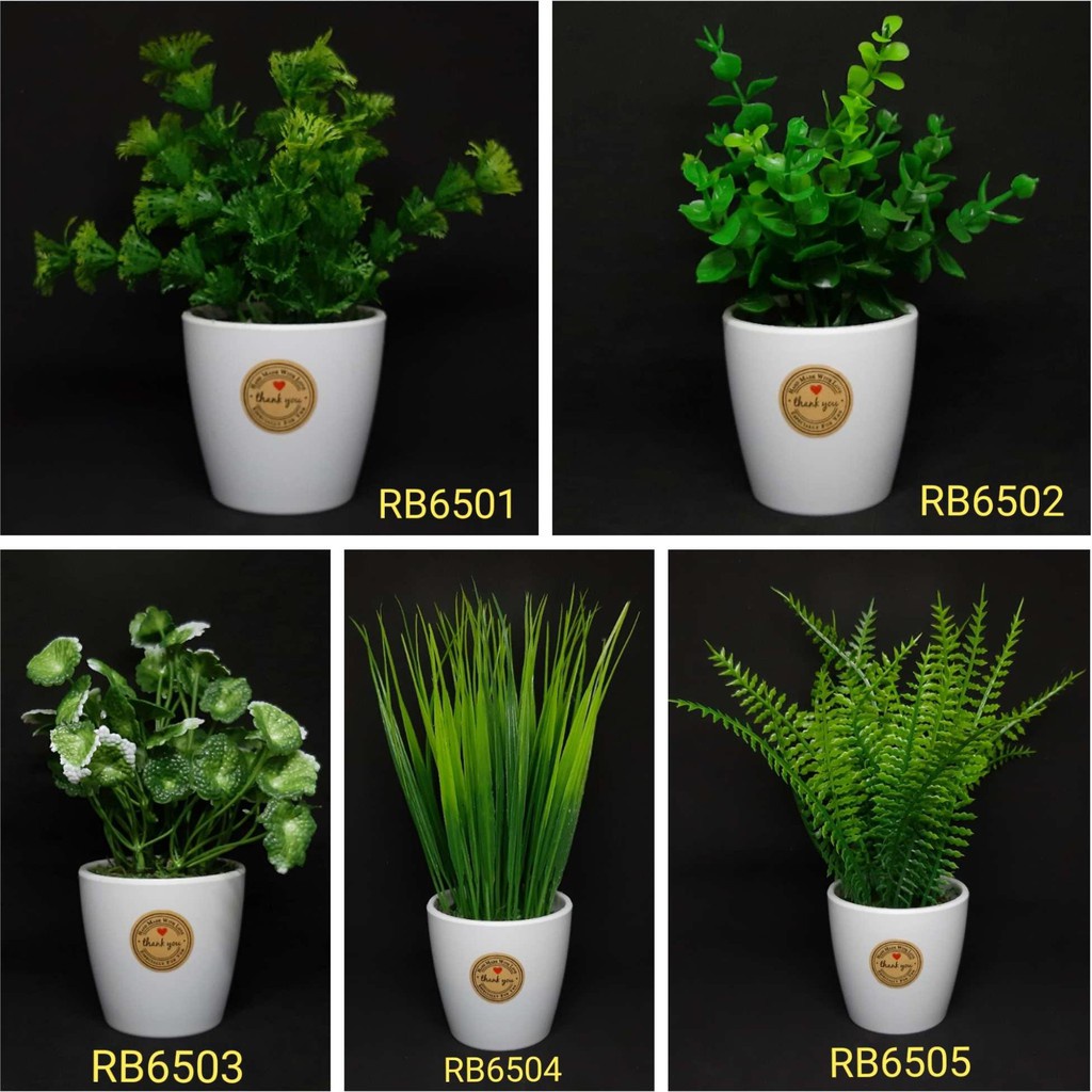 RB6003 RANGKAIAN BUNGA RB650 PLASTIK ARTIFICIAL POT