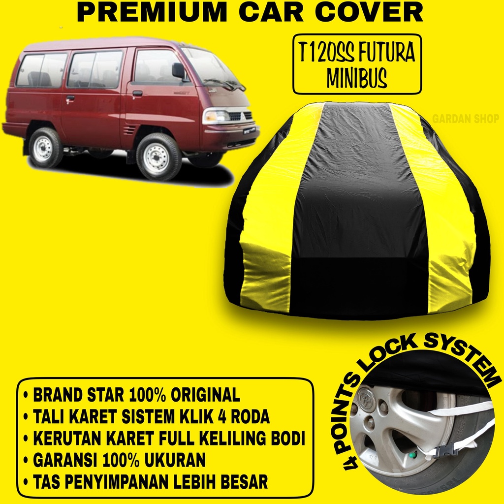 Body Cover T120SS FUTURA MINIBUS Sarung Strip KUNING Penutup Pelindung Bodi Mobil T120ss Futura Minibus PREMIUM