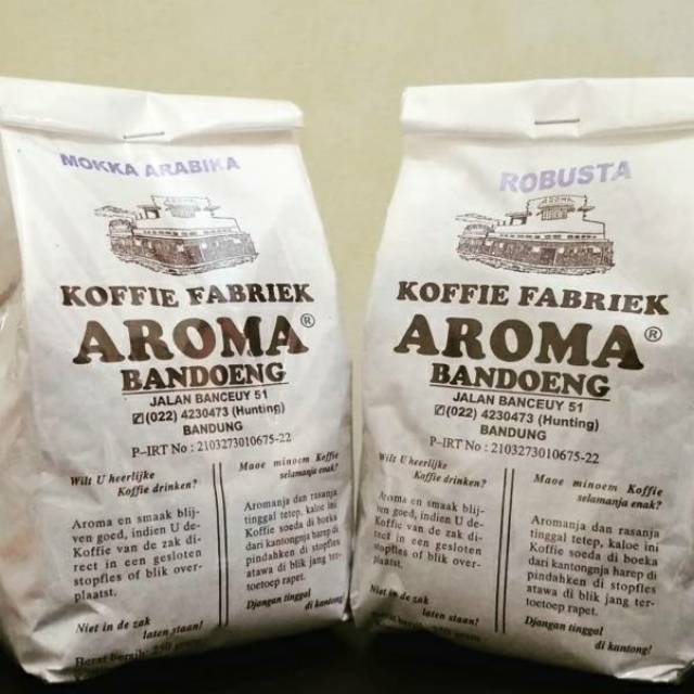 

KOPI ARABICA / ROBUSTA 250gr - AROMA BANDUNG fresh roasted