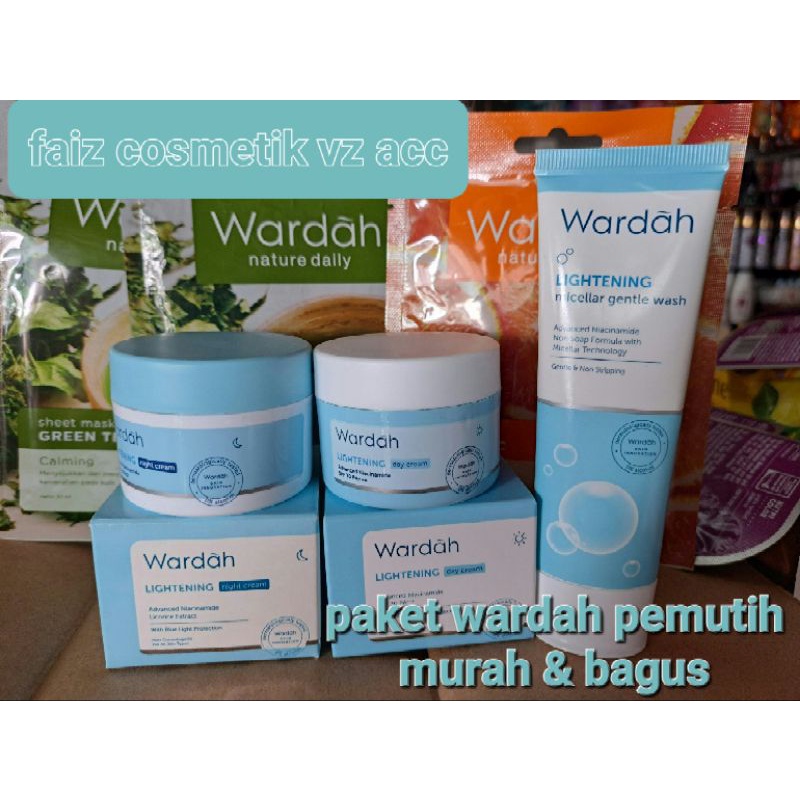 WARDAH PAKET PEMUTIH YG MURAH DAN AMAN(BISA COD)