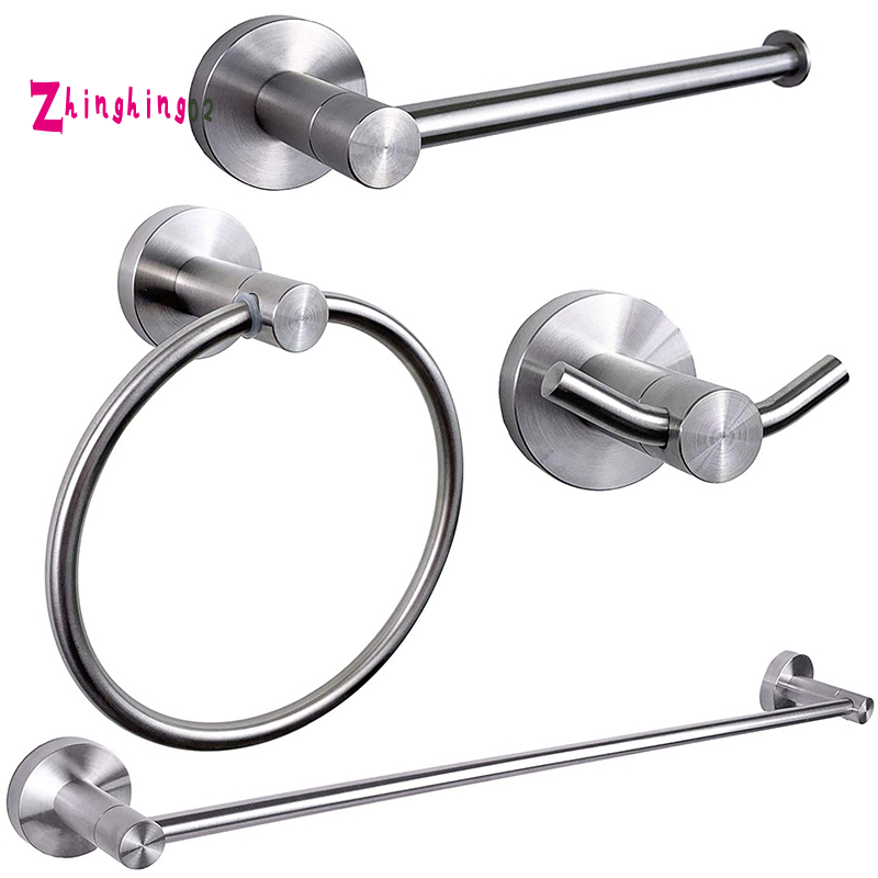 Brushed Nickel Bathroom Accessories Hardware Set Modern Towel