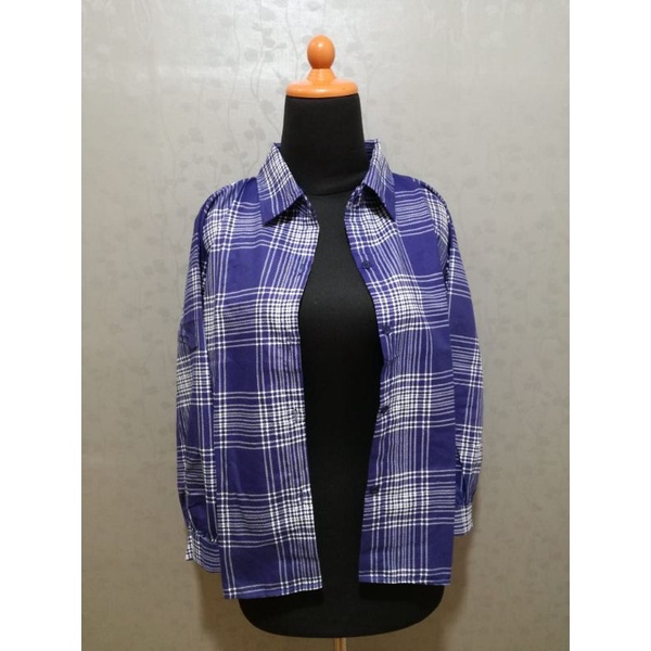 KEMEJA GUILEN OVERSIZE SHIRT BAHAN KATUN KOTAK YANDETH / FIT TO XL-7