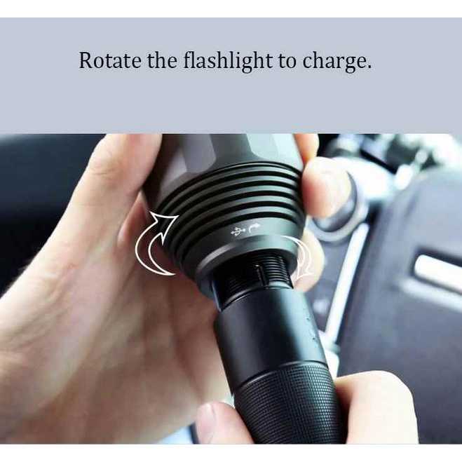 FatihShop NexTool Senter LED USB Rechargeable 2000 Lumens