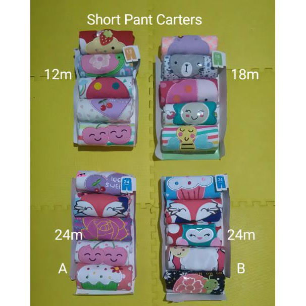Short Pant / Celana Pendek Carter Bluefly GIRL 5in1 full bordir - 3mo