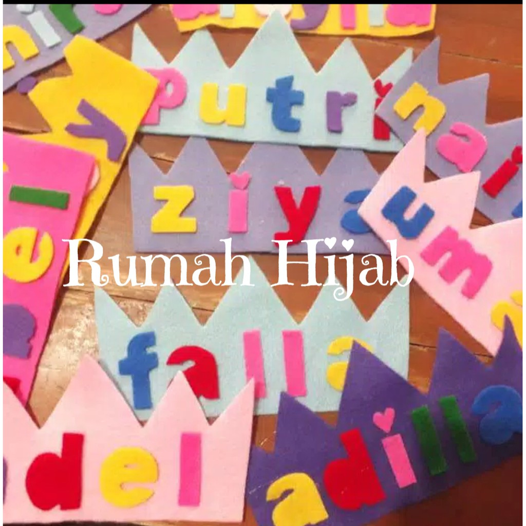 Custom nama mukena anak