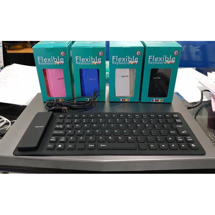 Best Deal Keyboard Lipat USB Flexible PC Laptop Hp Hemat Banget