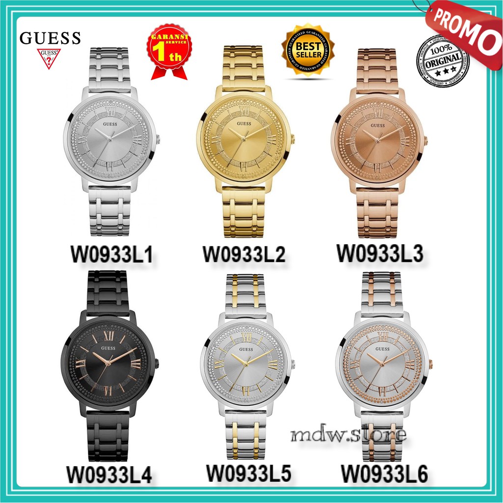 Guess Original Type W0933L1 W0933L2 W0933L3 W0933L4 W0933L5 W0933L6 Jam Tangan Wanita