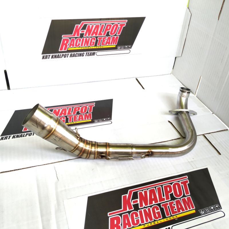 LEHERAN KNALPOT INLET 38 MM VARIO 125 150 OLD NEW MATIC MODIF LEHER RACING TERLARIS TERMURAH-Samping pendek in 50