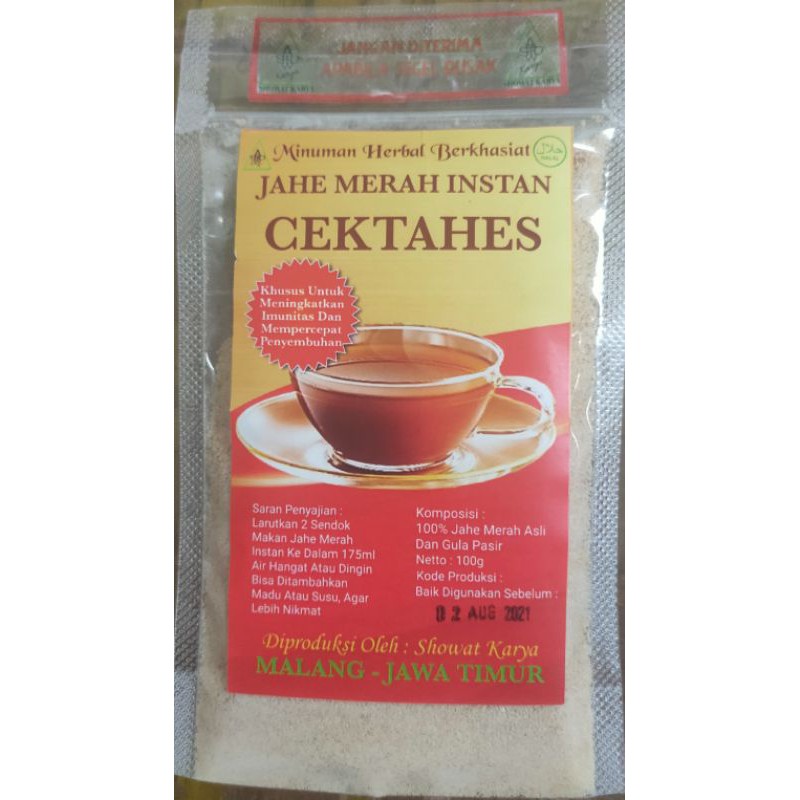 

Minuman Herbal Jahe Merah CEKTAHES