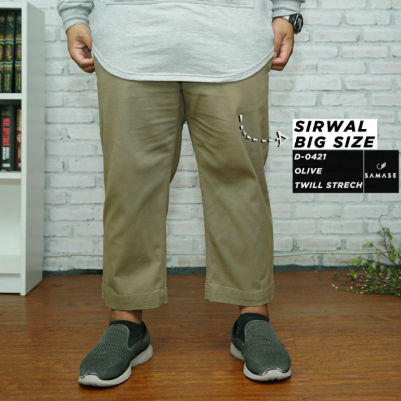SAMASE SIRWAL BIG SIZE OLIVE - D0421