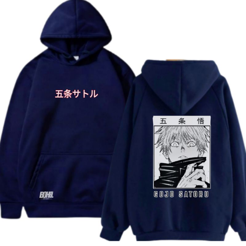 COD Sweater Hoodie Pria Anime Gojo Satoru Impact Original Bohel Jumper Anime-naruto-mikey-jepang