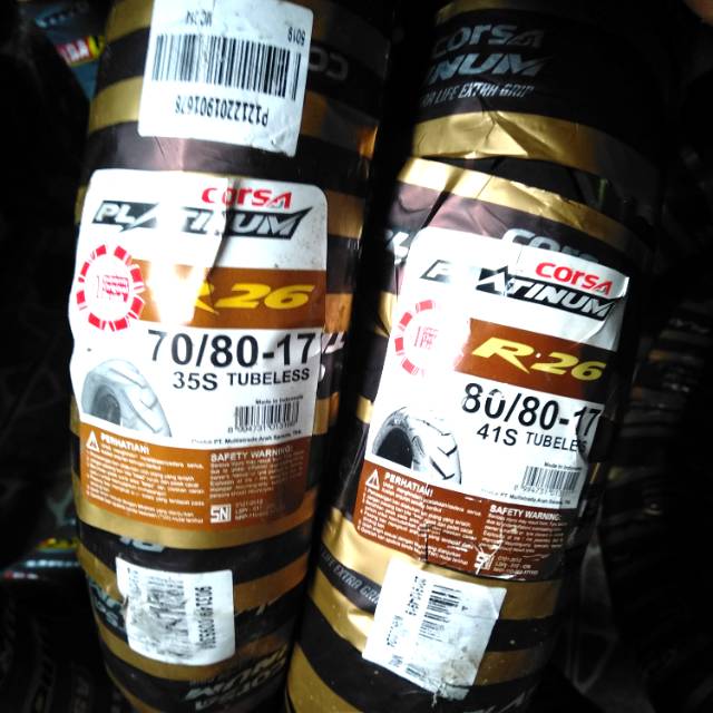 Paket ban tubles Corsa r26 UK.70/80+80/80.17 free pentil