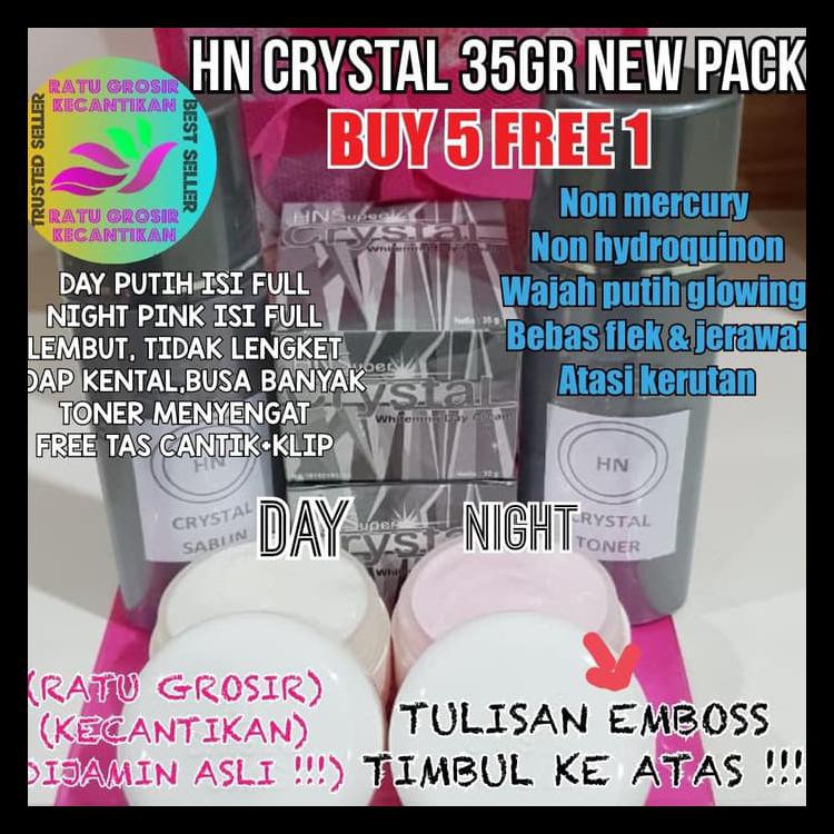 Cream Hn Crystal Emboss 35Gr Asli /Hn Kristal 35Gr Emboss Atas & Bawah Diskon