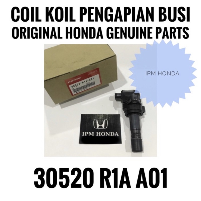 30520 R1A Coil Koil Busi Honda CRV GEN 4 RM1 2000cc 2.0 2013-2017 CRV RW GEN 5 Non Turbo 2000cc 2018-2022 HRV RU5 1.8 1800cc 2015-2021 Civic FB2 2012-2015 Civivc FC Non Turbo 1800cc 2016-2022 Original Honda / Denso 099700-1810 / Cadic KD-9606