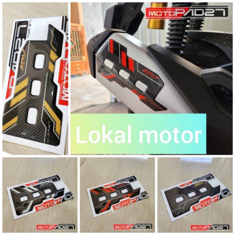 stiker sticker resin timbul cover knalpot honda adv 160