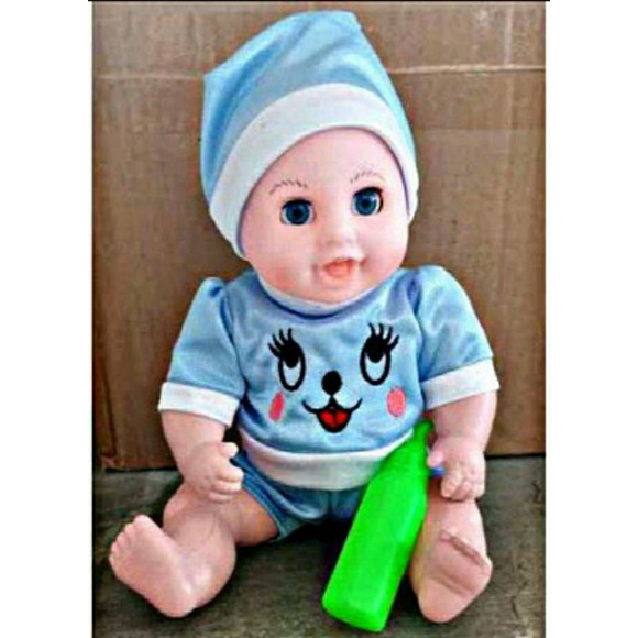 boneka bayi topi bisa nangis