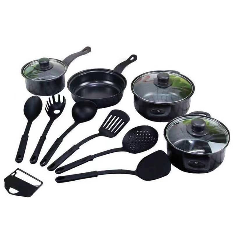 Panci Set Wajan Teflon Gionee Anti Lengket Isi 13 Pcs Plus Spatula