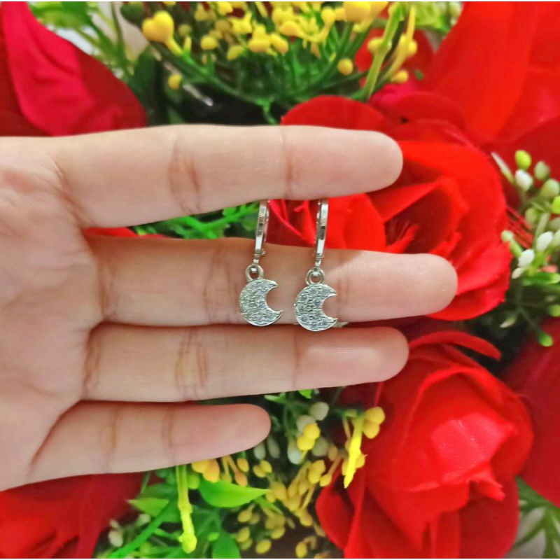 Anting Dewasa Permata Zircon Gold dan Silver perhiasan Wanita (COD)