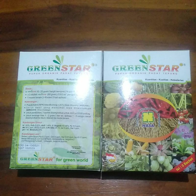 Greenstar Nasa | Pupuk Perangsang & Pelebat Buah