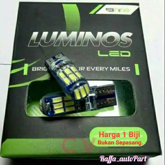 Lampu Led Senja Sein NINE LUMINOS T10 Jelly 15LED Mode