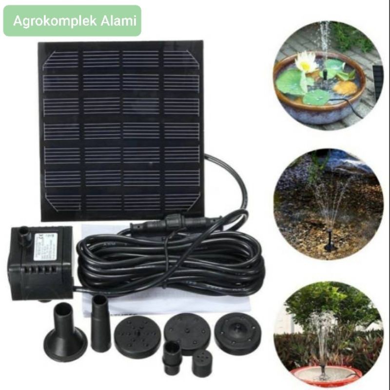 Pompa Air Mancur Tenaga Surya MatahariSolar Cell Water pump Water Proof Mini Kolam Outdoor