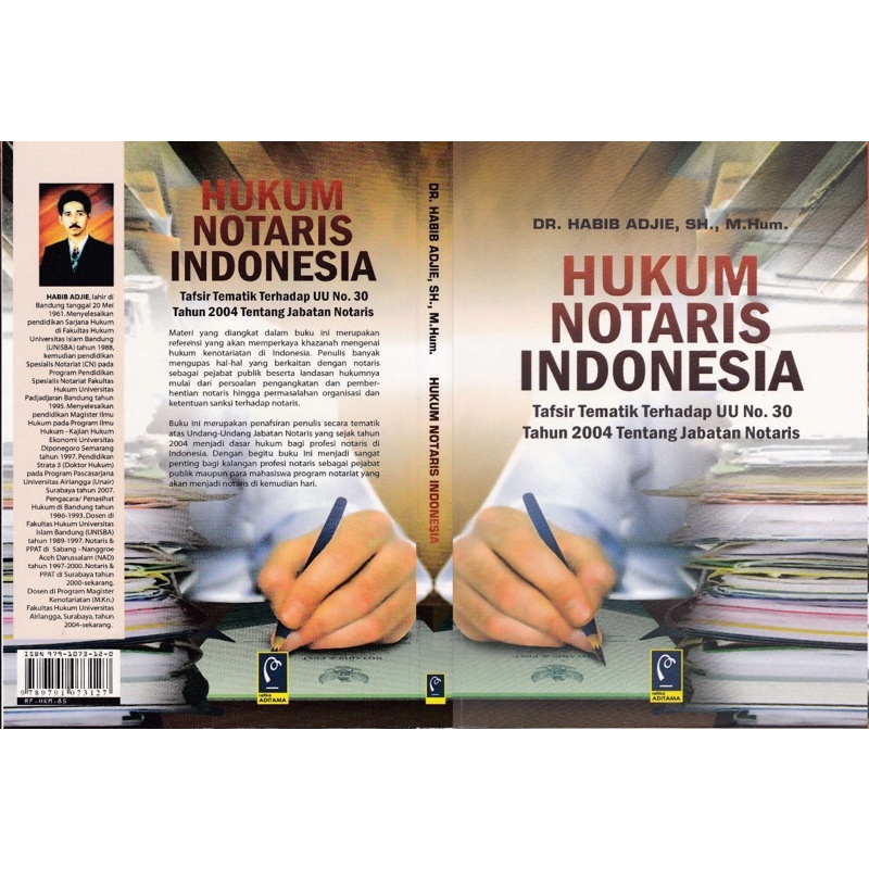 Jual HUKUM NOTARIS INDONESIA : Tafsir Tematik Terhadap UU No. 30 Tahun ...