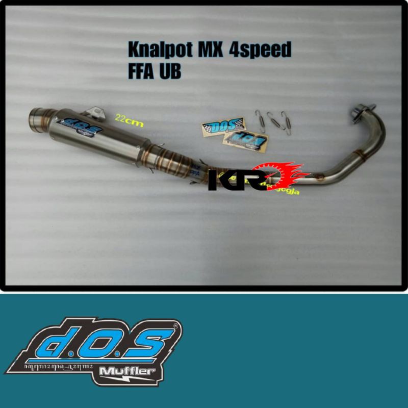 Knalpot DOS MX old FFA 4Speed Original DOS Yogyakarta