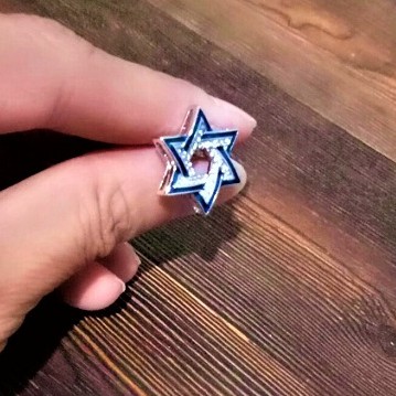 Anting Tindik Bintang Daud Perak Silver Sterling Israel Aksesoris Messianic Judaica Profetik