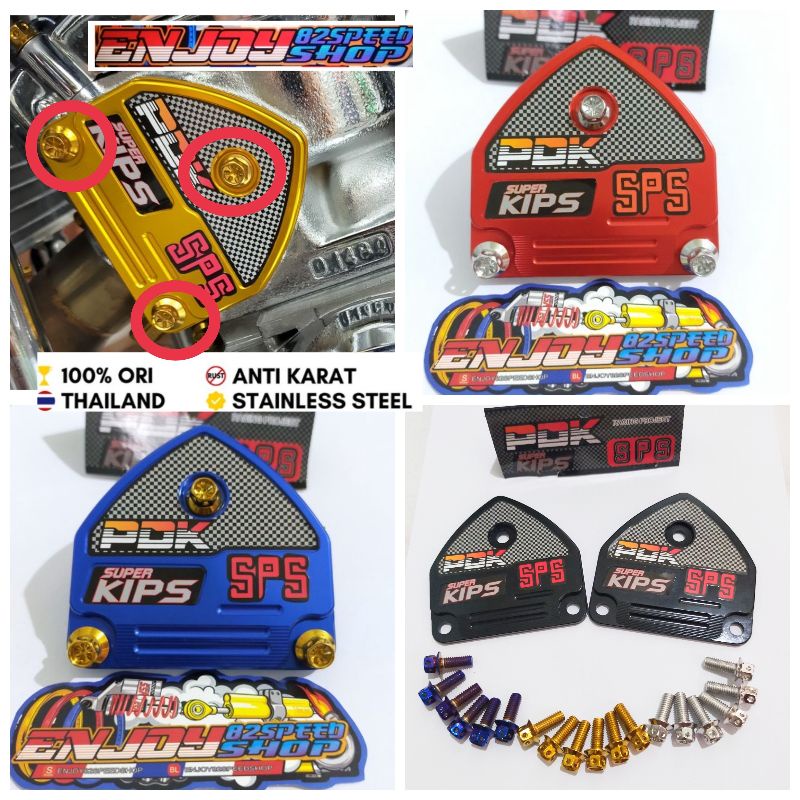 Paket Tutup super Kips Pdk sps thailand plus Baut pb probolt Ninja R RR SS