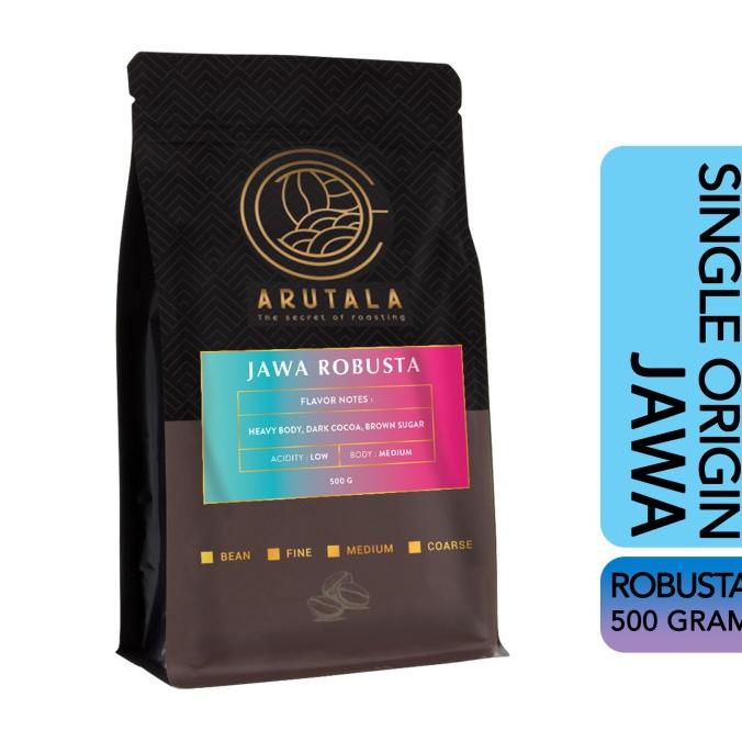 

[ COD ] ARUTALA Kopi Jawa Robusta Java Coffee 500 Gram BERKUALITAS Kode 771