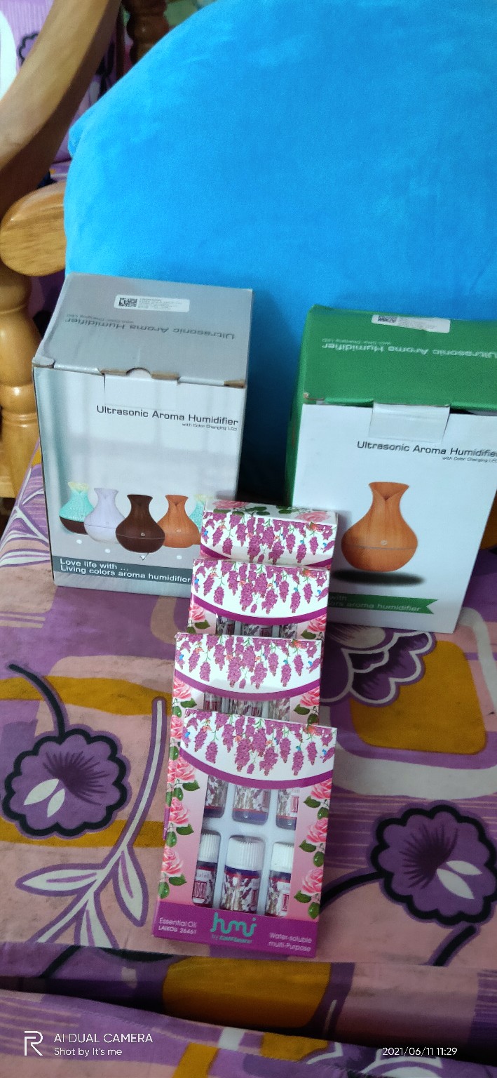 Taffware Air Humidifier Ultrasonic Aromatherapy/penyejuk Udara Aroma Terapi/pendingin Udara Aroma