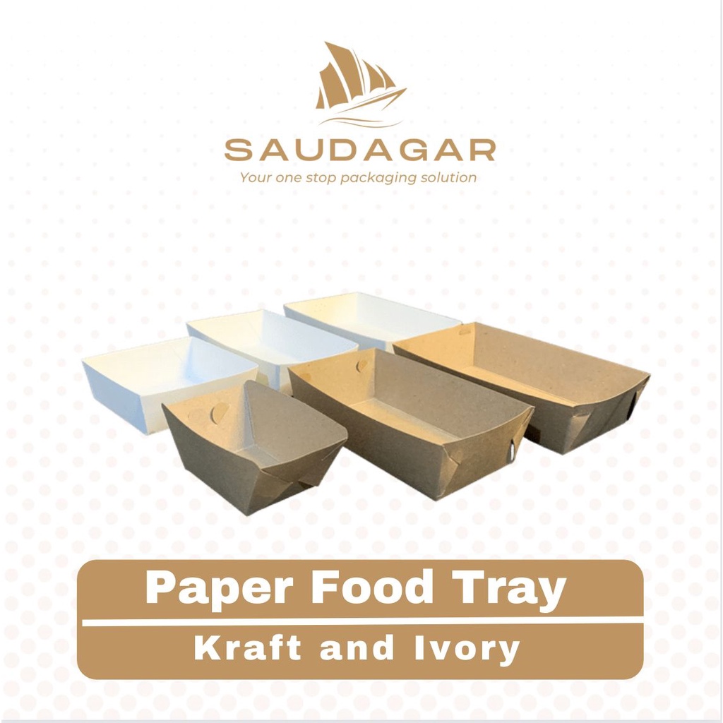 Paper food tray / wadah / nampan makanan kertas