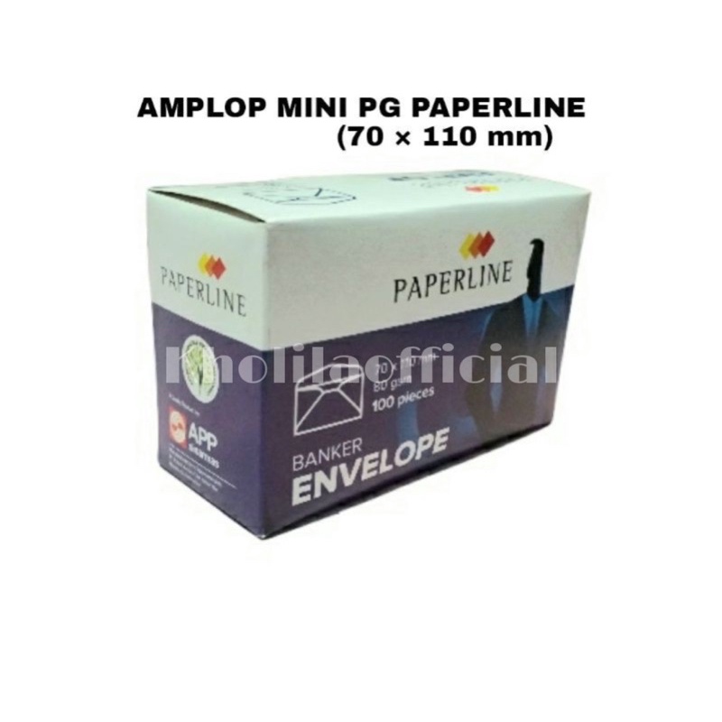 

AMPLOP PUTIH POLOS MINI PAPERLINE 70 x 110 MM