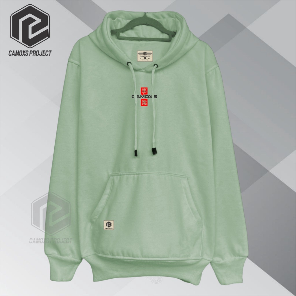 Hoodie Sweater Pria Wanita Sweter Hijau Mint Japan Oversize Suiter Hodie Terbaru Camoxs Project Cewek Cowok Populer Brand Lokal Bandung