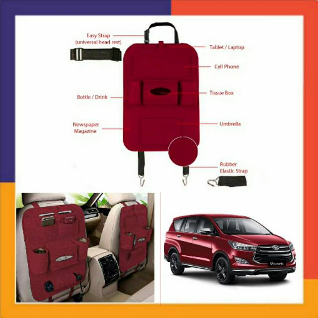 Tas Serbaguna Jok Mobil Inova Venturer