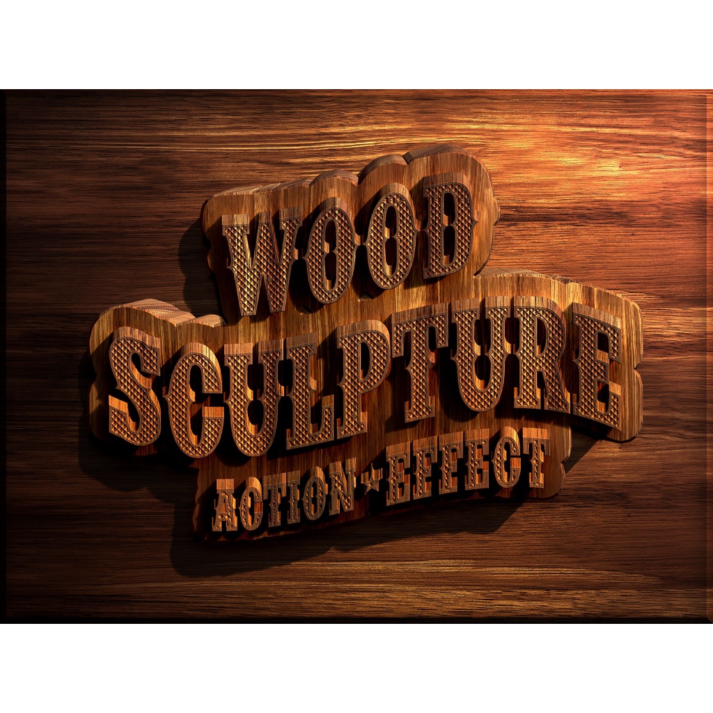 3D Retro Sculpting Actions - Photoshop Action