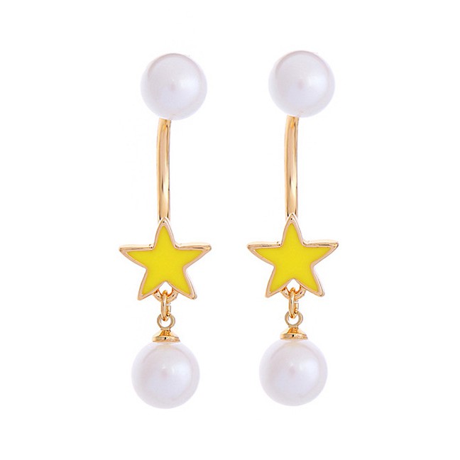 LRC Anting Tusuk Fashion  Pendant Decorated Earrings