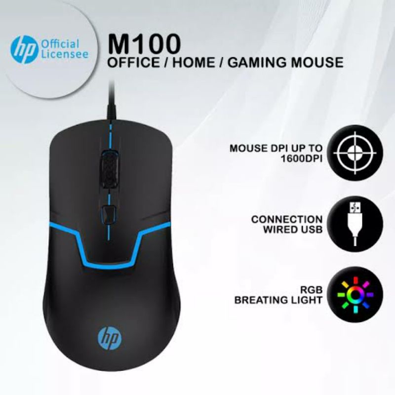 Mouse HP M100 - Mouse Gaming M100