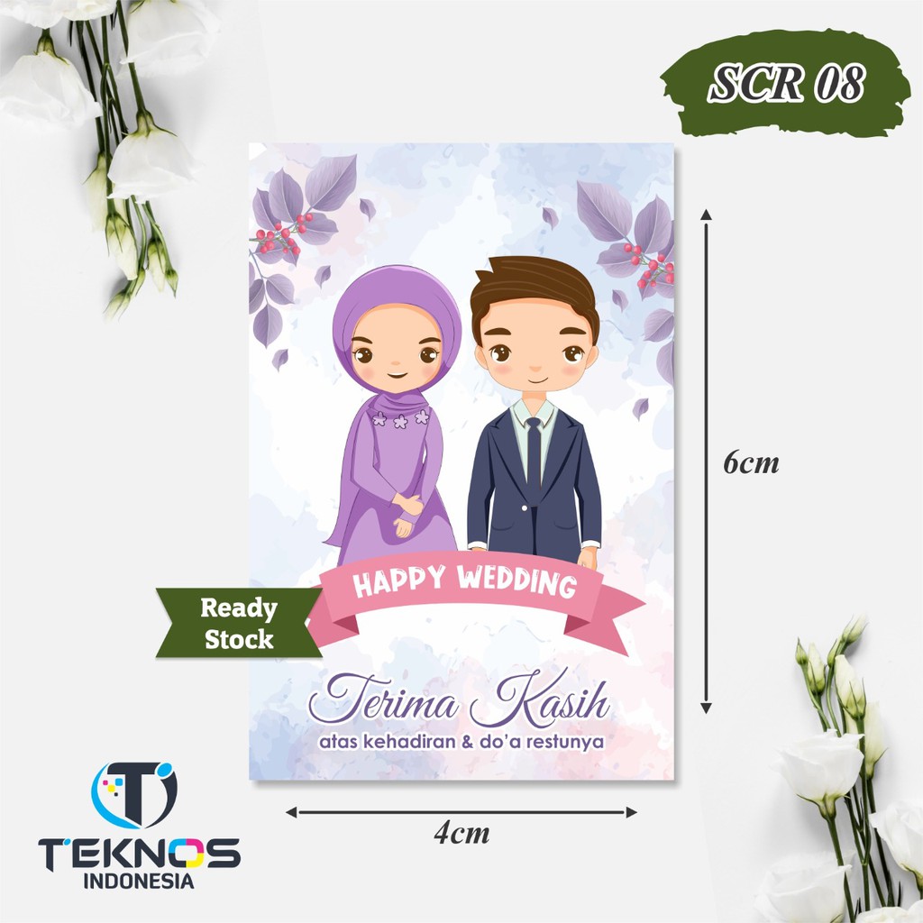 THANK YOU CARD - KARTU UCAPAN TERIMAKASIH PERNIKAHAN READY