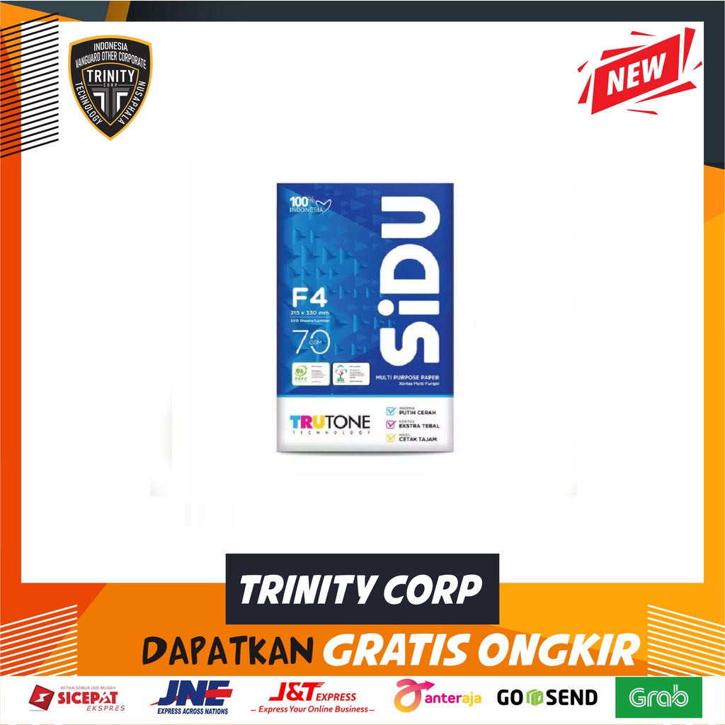 

KERTAS HVS SIDU F4 70 GSM (500 LEMBAR)
