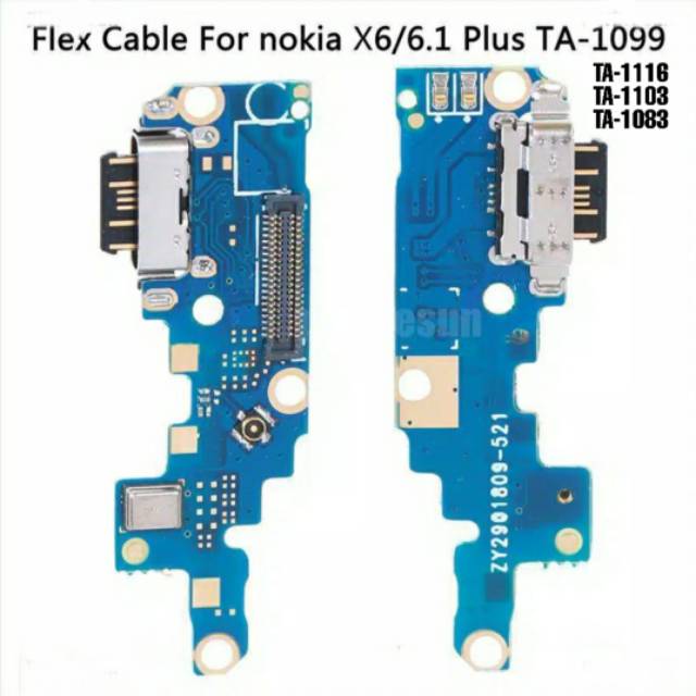 FLEKSIBEL KONEKTOR CAS CHARGER NOKIA 6.1 PLUS - NOKIA X6 TA1116