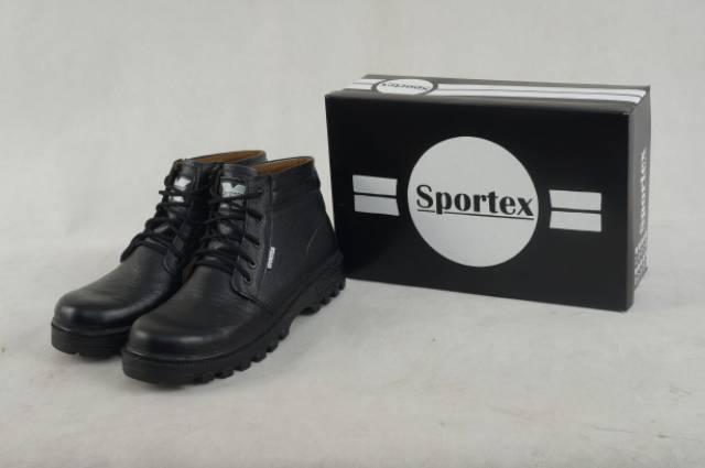 Safety boot ujung besi 100% kulit asli type 01 by sportex