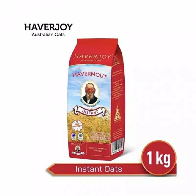 Haverjoy havermout quick cooking instan oatmeal 1 kg