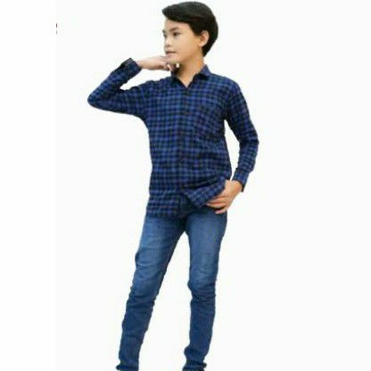 Kemeja Anak Laki Tanggung Panjang / Kemeja Anak Laki Flanel / Kemeja  Polos Anak Flanel