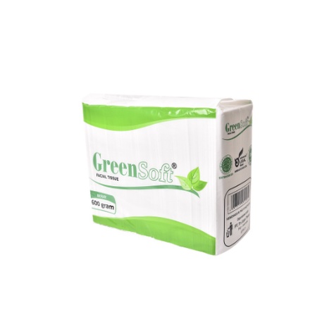 TISSUE WAJAH GREEN SOFT 600 GRAM