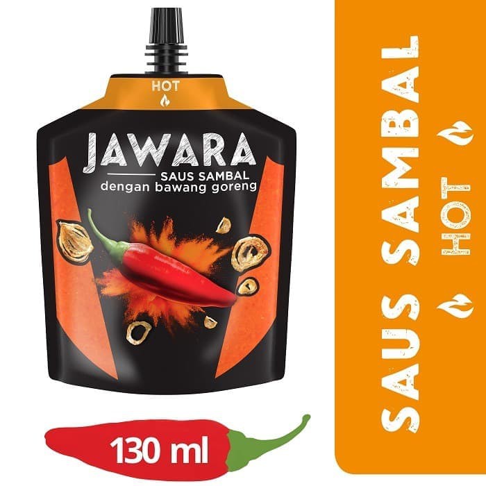 Jawara Chili Sauce Hot 130 Ml